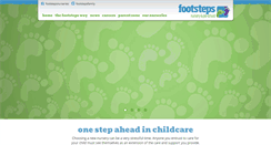 Desktop Screenshot of footstepsnurseries.co.uk